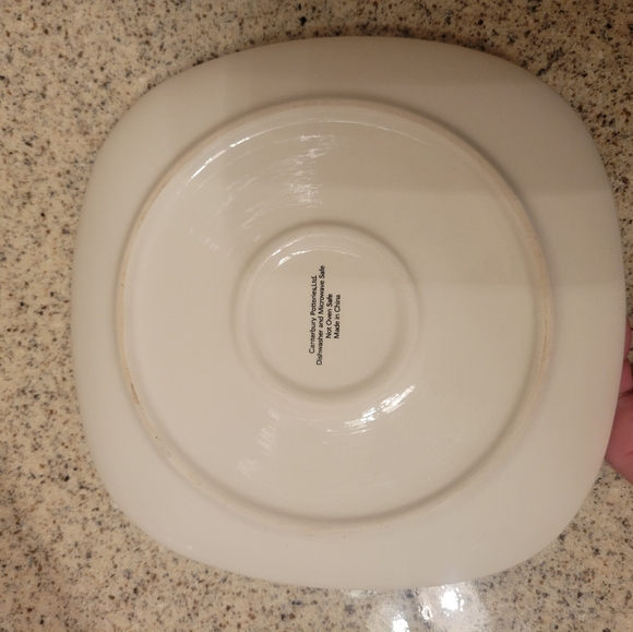 Canterbury Potteries snowman plate - Picture 2 of 3